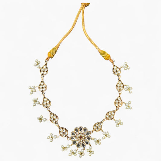 Kundan Jhumka Set with Necklace