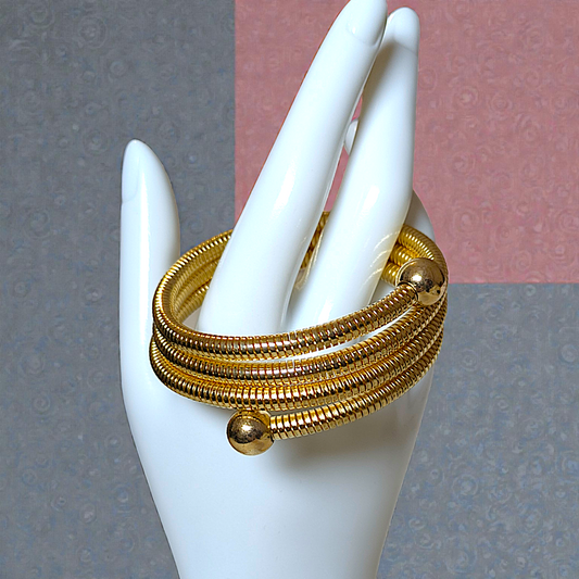 Aurora Coil Luxe Gold Wrap Bracelet
