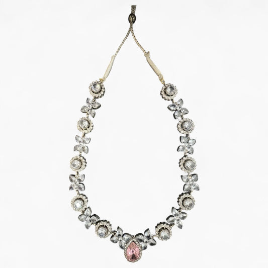 Jewellery Set with Necklace Earrings and Bindi