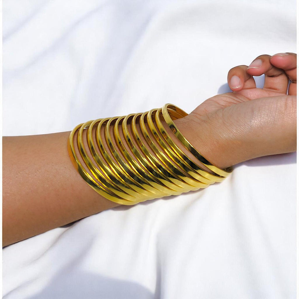 Beautiful Gold plated Bangles 10/ Pieces