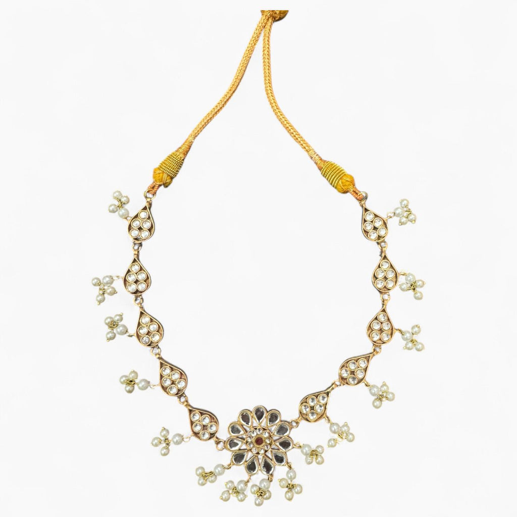 Kundan Jhumka Set with Necklace