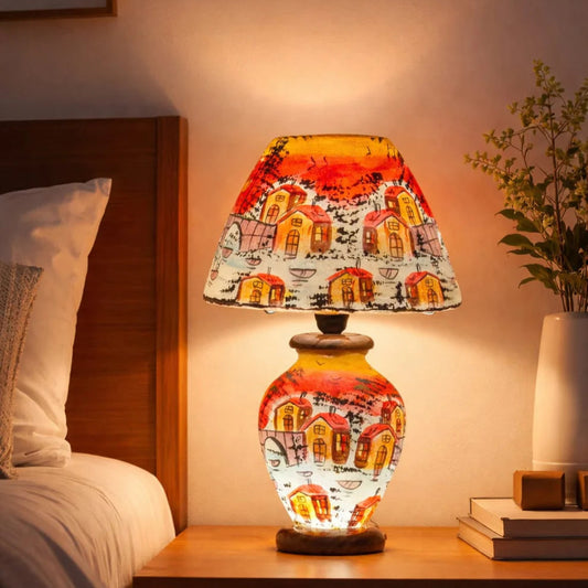 Dimmable Table Lamp: Sunset Village
