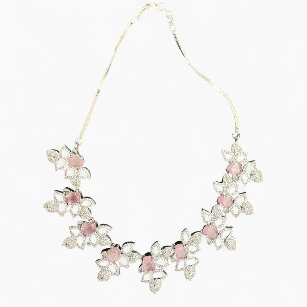 Pink Jewellery Set- including Necklace, Earrings and Bindi