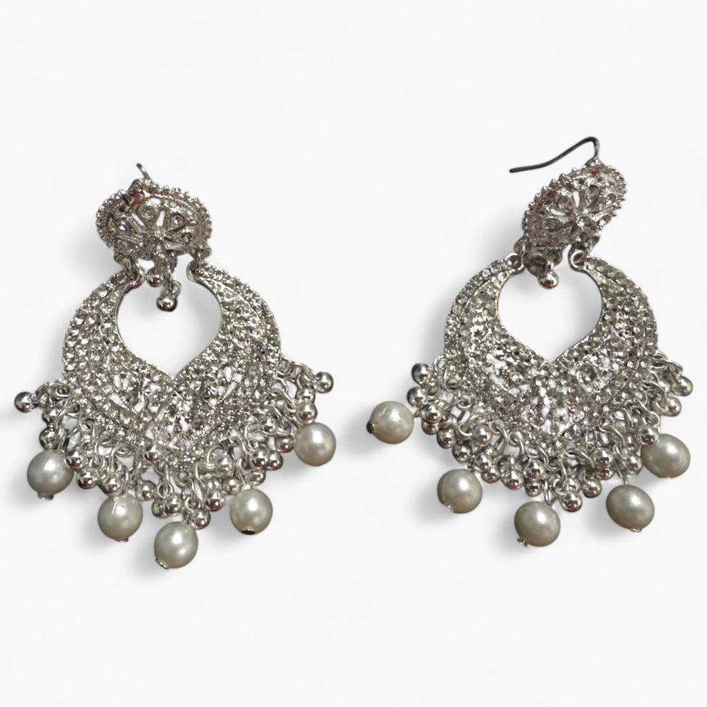 Tradionals Earings Set with Golden Silver