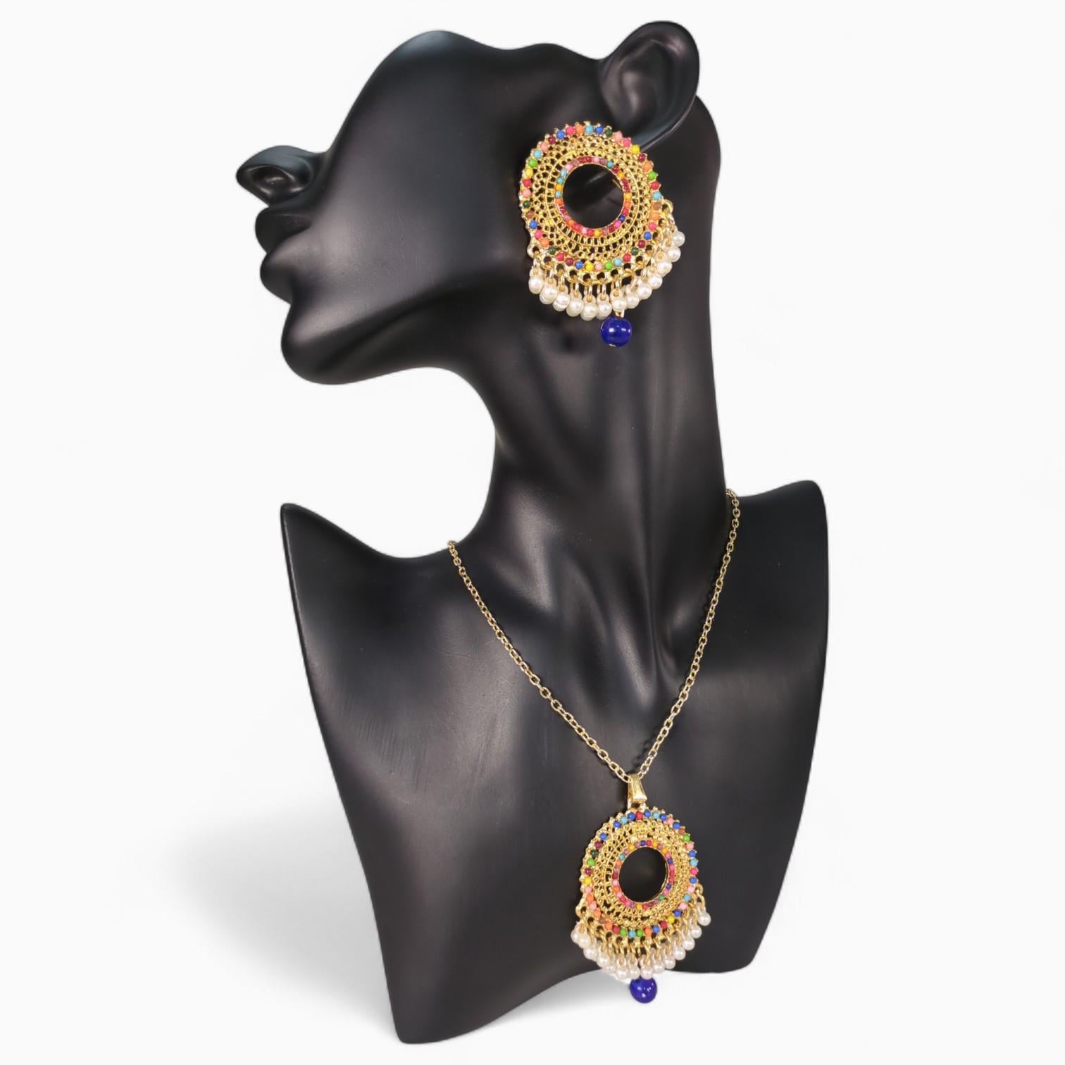 Necklace and Earrings Set in Various Colours