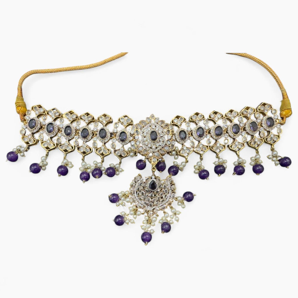 Elegant Traditional Jewellery Set with Gold Plating
