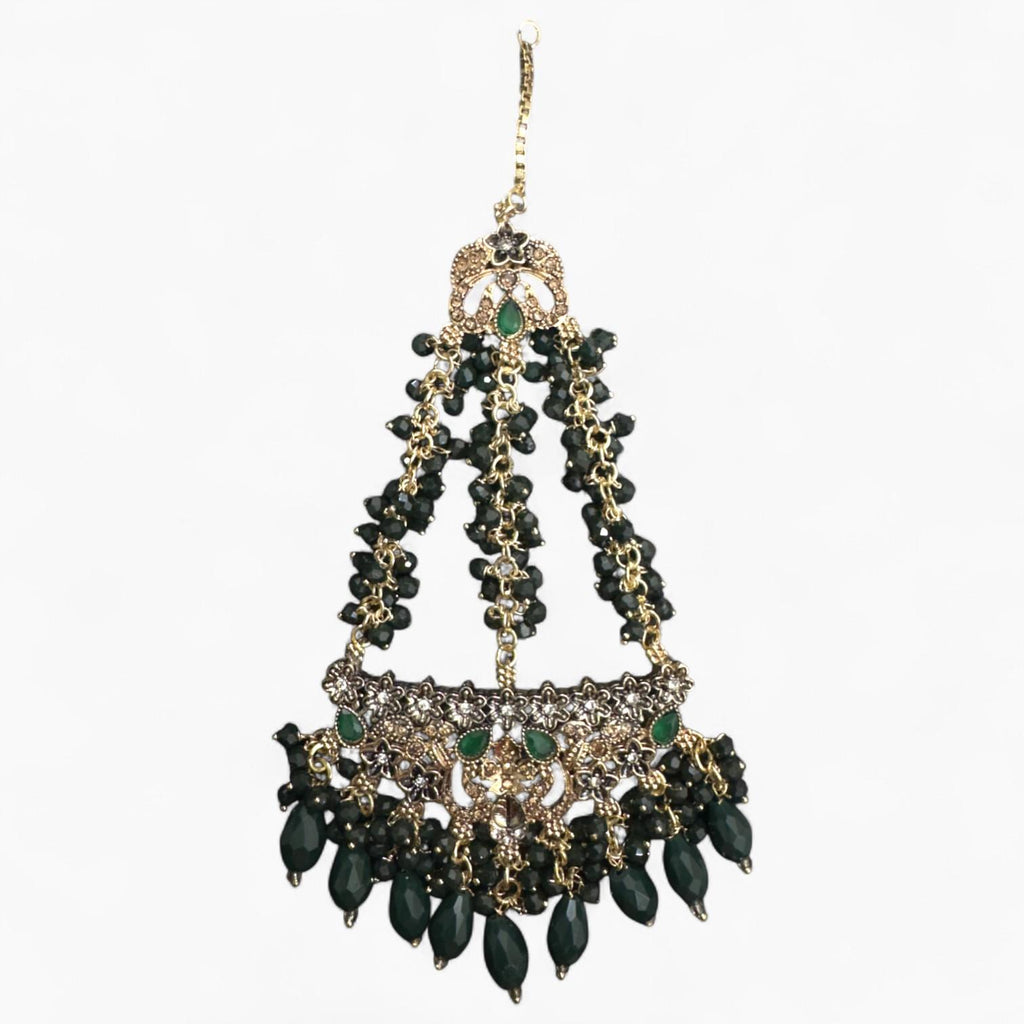 Jhumar in Pink Black & Red