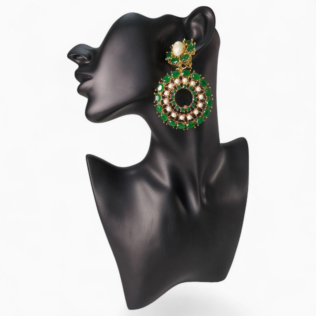 Bottle Green Earrings