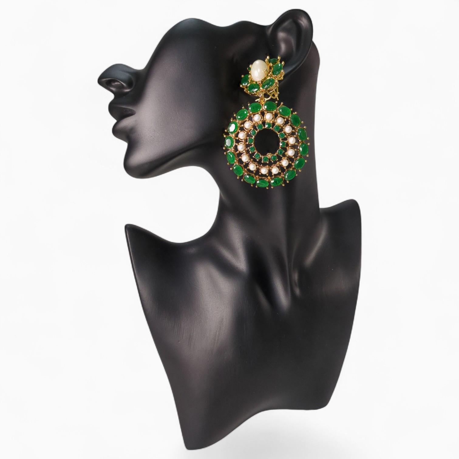 Bottle Green Earrings