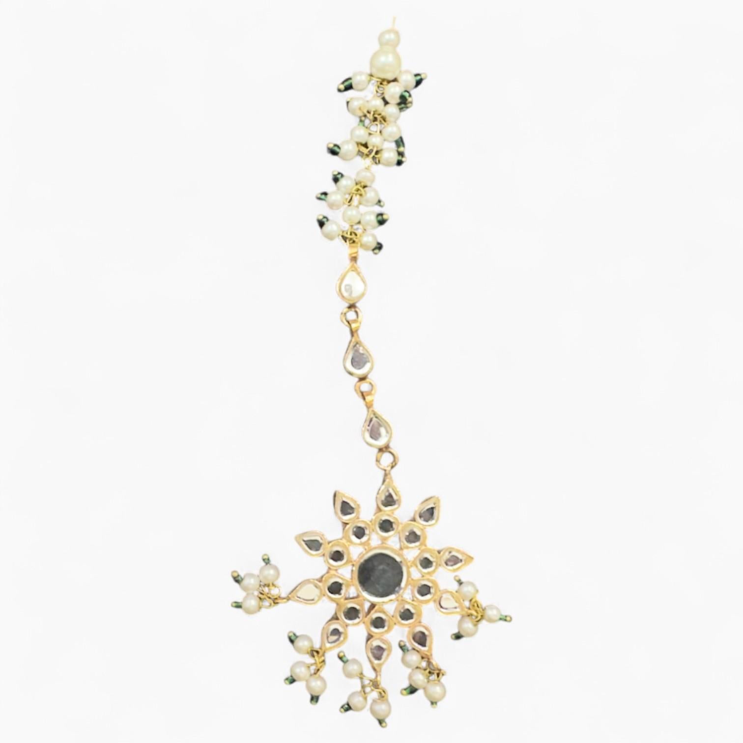 Kundan Jhumka With Bindi