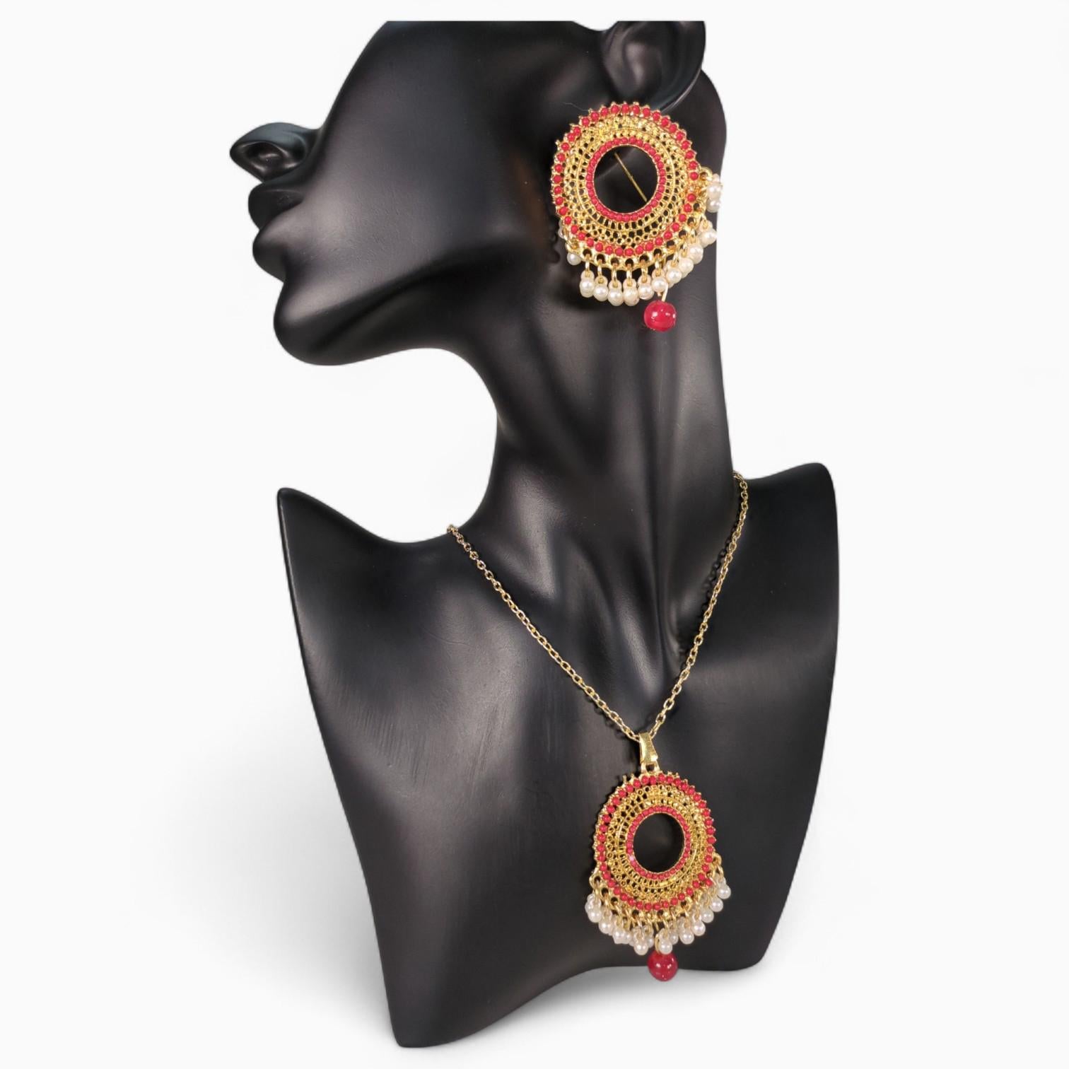 Necklace and Earrings Set in Various Colours