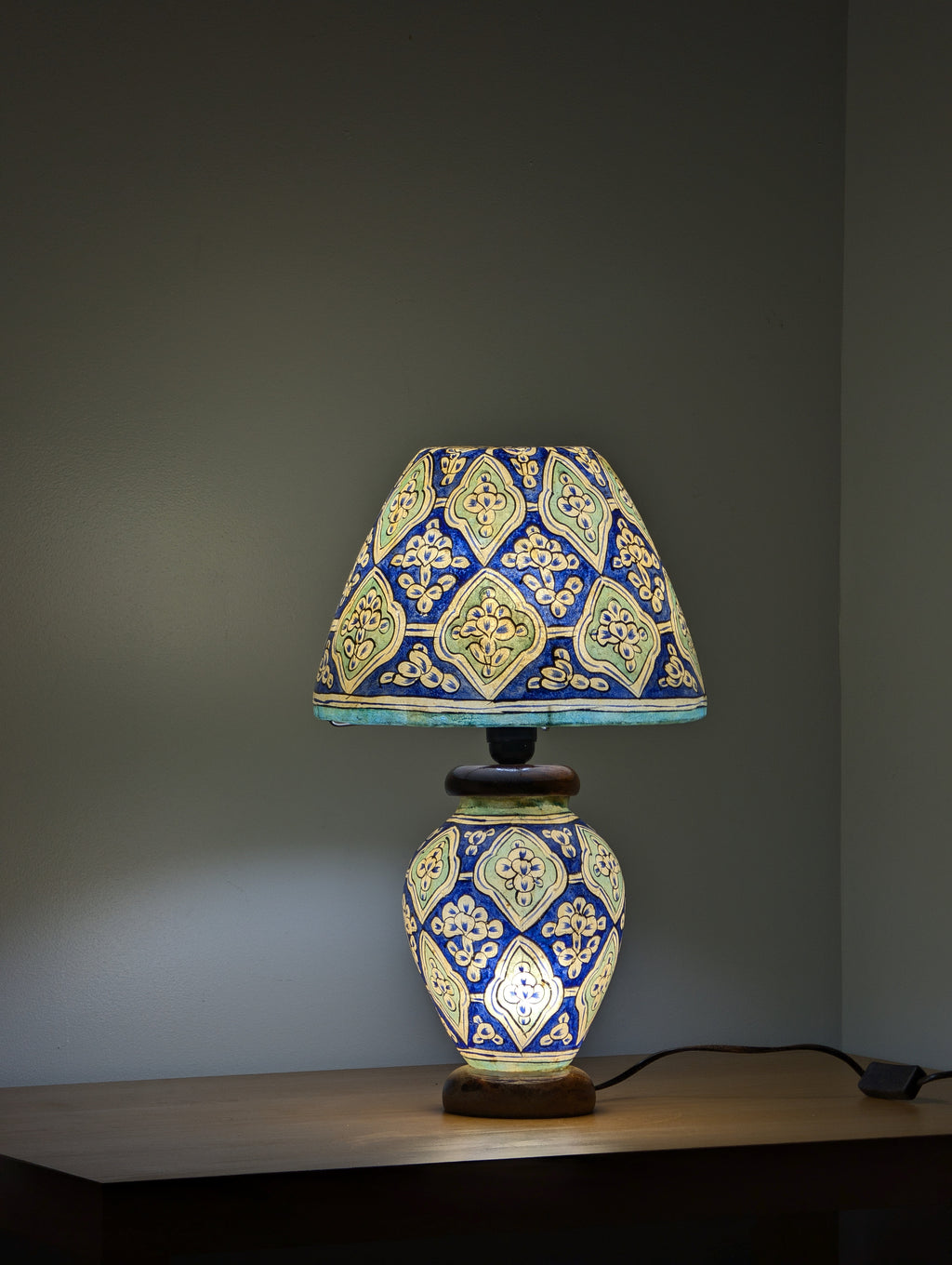 Handcrafted Camel Skin Dimmable Table Lamp | Sunset Village Design, Boho Lighting