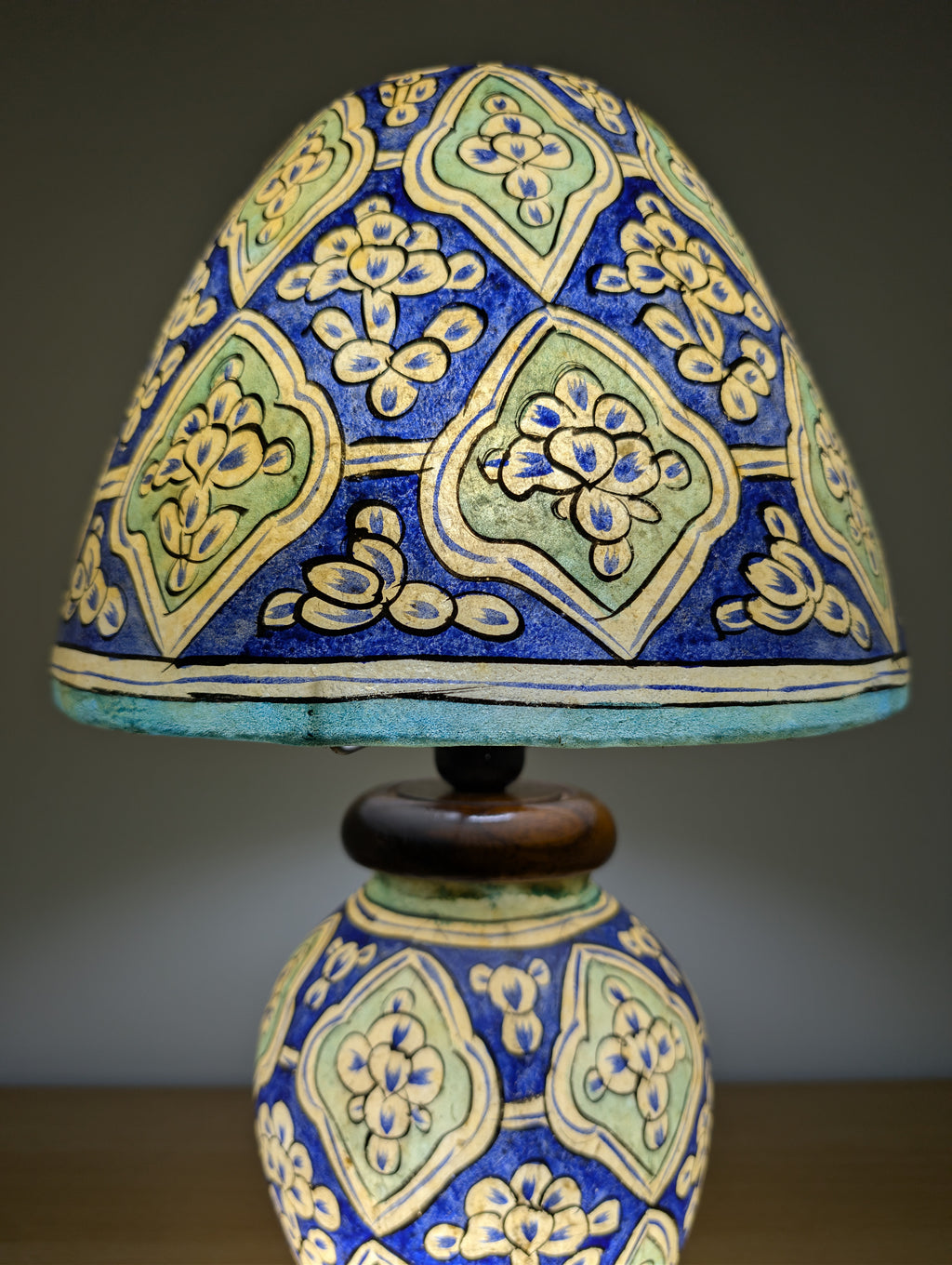 Handcrafted Camel Skin Dimmable Table Lamp | Sunset Village Design, Boho Lighting