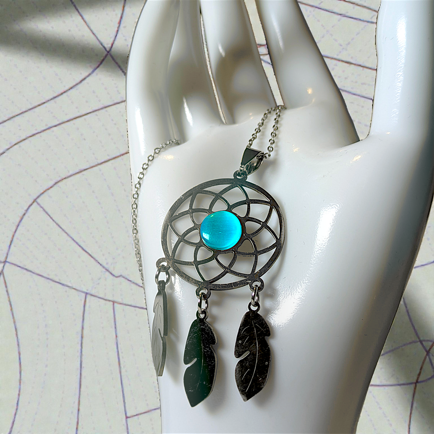 Luna Spirit Dreamcatcher Necklace