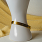 Industrial Gold & Crystal bangel