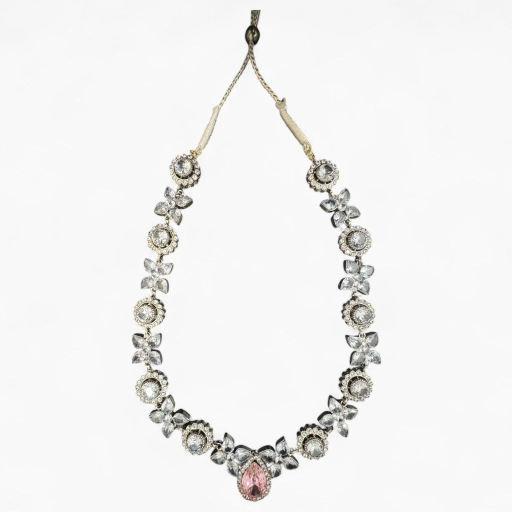 Jewellery Set with Necklace Earrings and Bindi