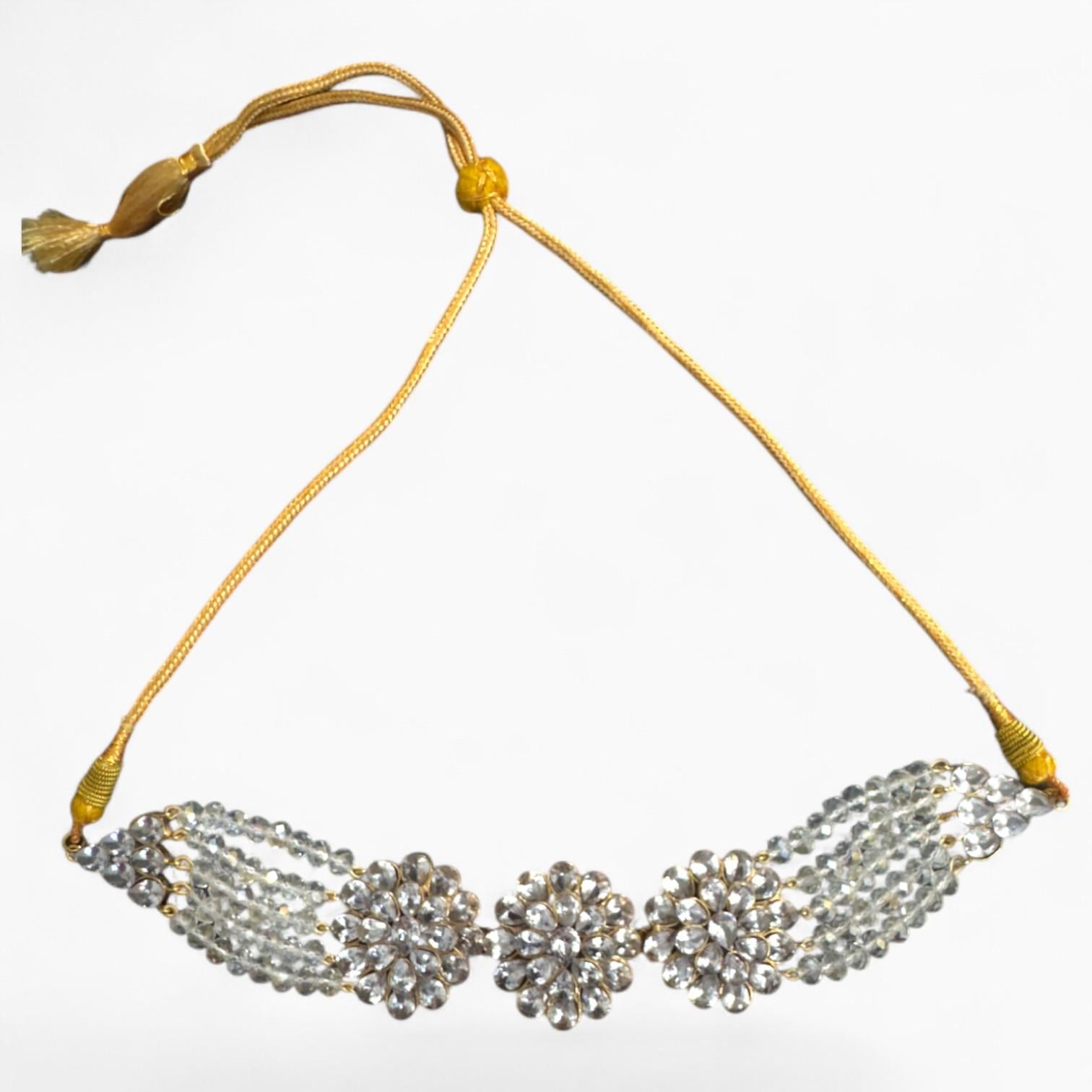 White & Golden Jewellery Set