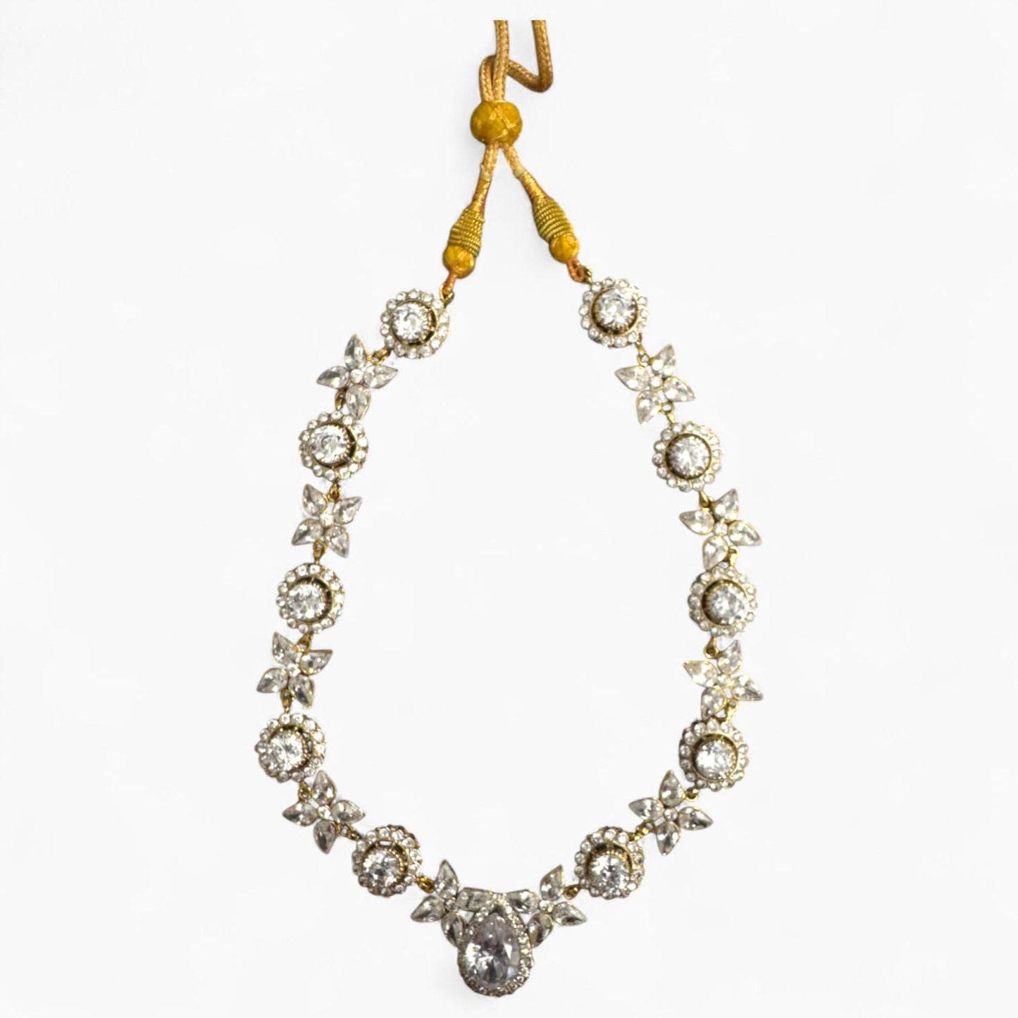Jewellery Set with Gold Plated Necklace & Matching Earrings