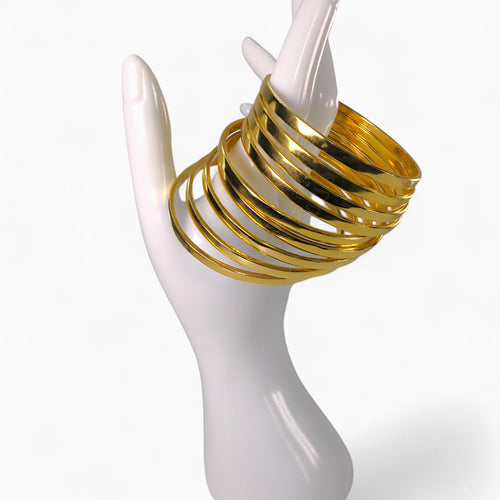 Beautiful Gold plated Bangles 10/ Pieces