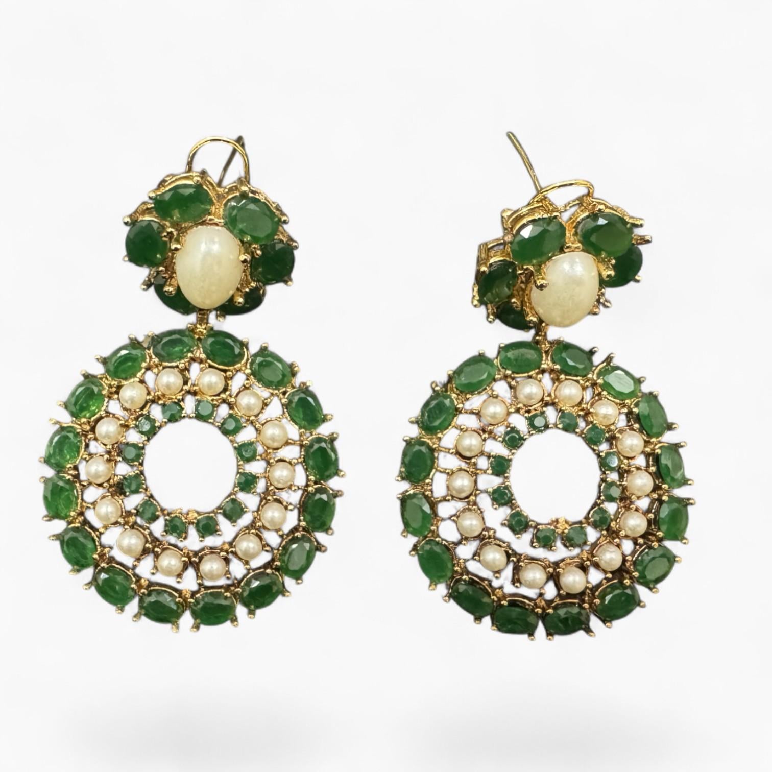 Bottle Green Earrings