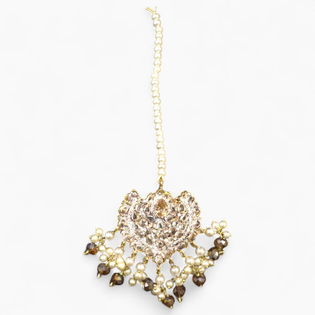 Handcrafted Earing and Bindi Set | Two Distinct Colors