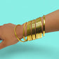 Beautiful Gold plated Bangles 8/ Pieces